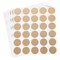 510 Pack Scratch-Off Stickers, 1-Inch Round Self-Adhesive, Peel and Stick DIY Labels for Small Business Promotions, Wedding Games, Fundraisers (Gold)